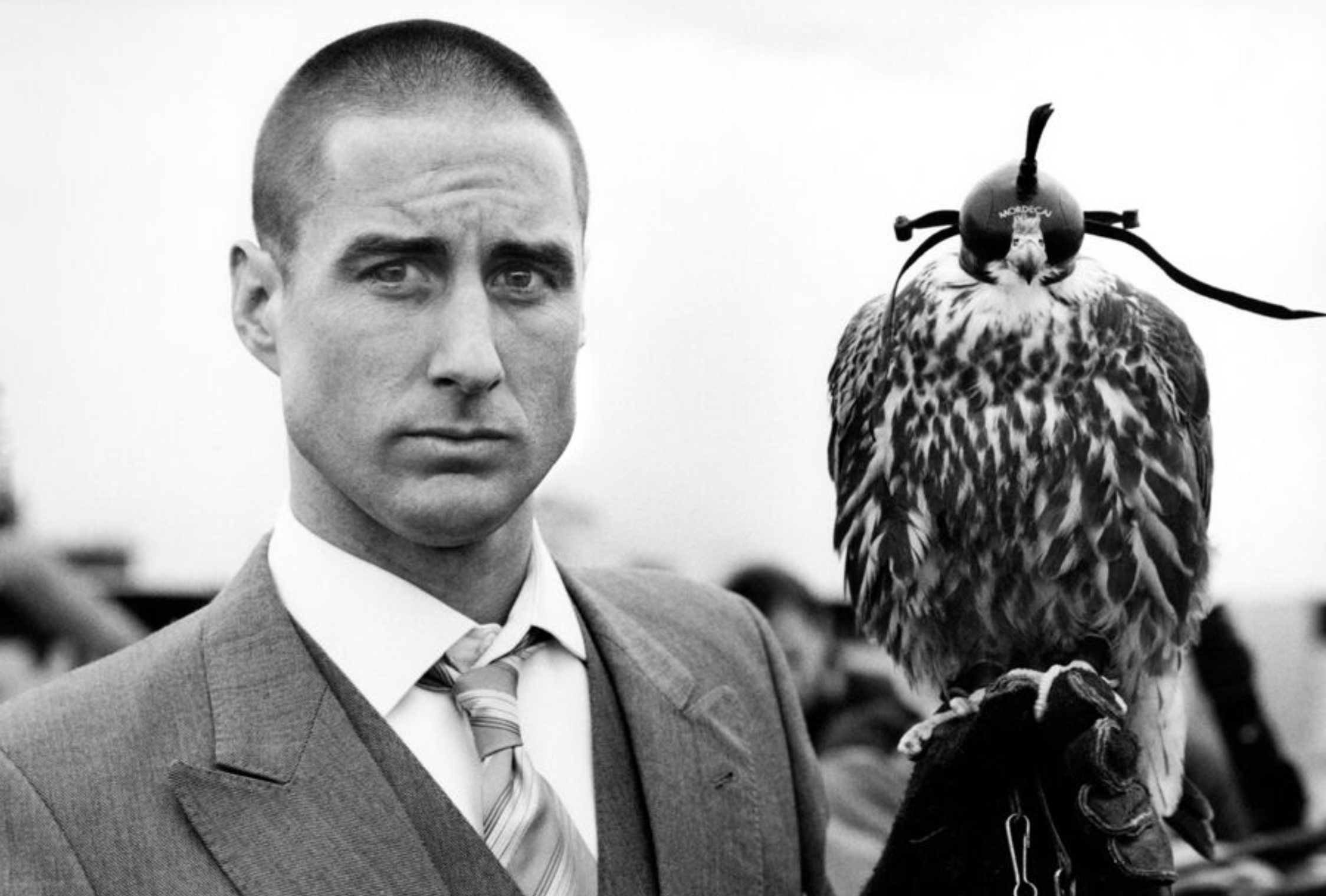 Luke Wilson and Falcon, New York, New York, 2001