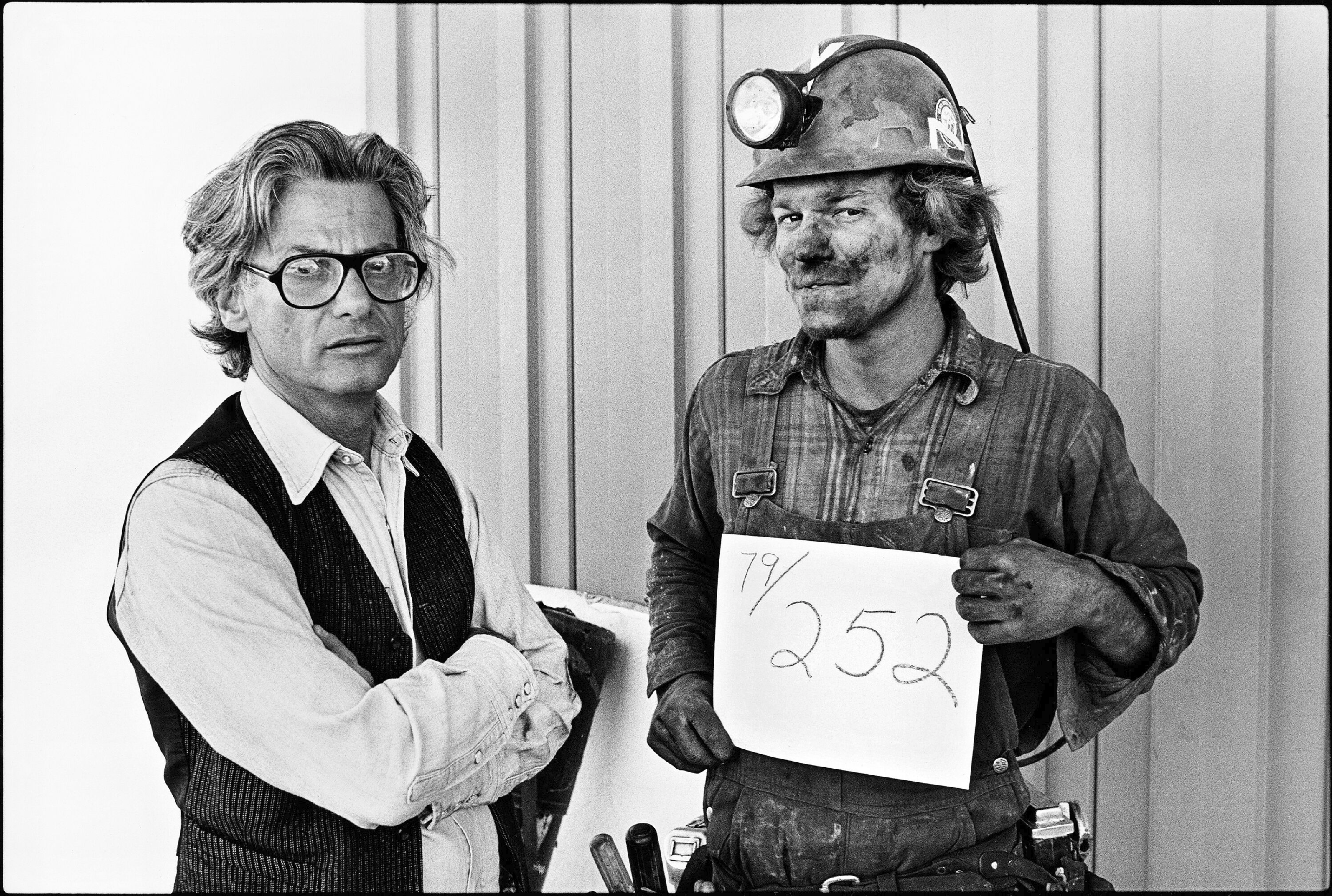 Richard Avedon and Coal Miner, Reliance, Wyoming, 1980