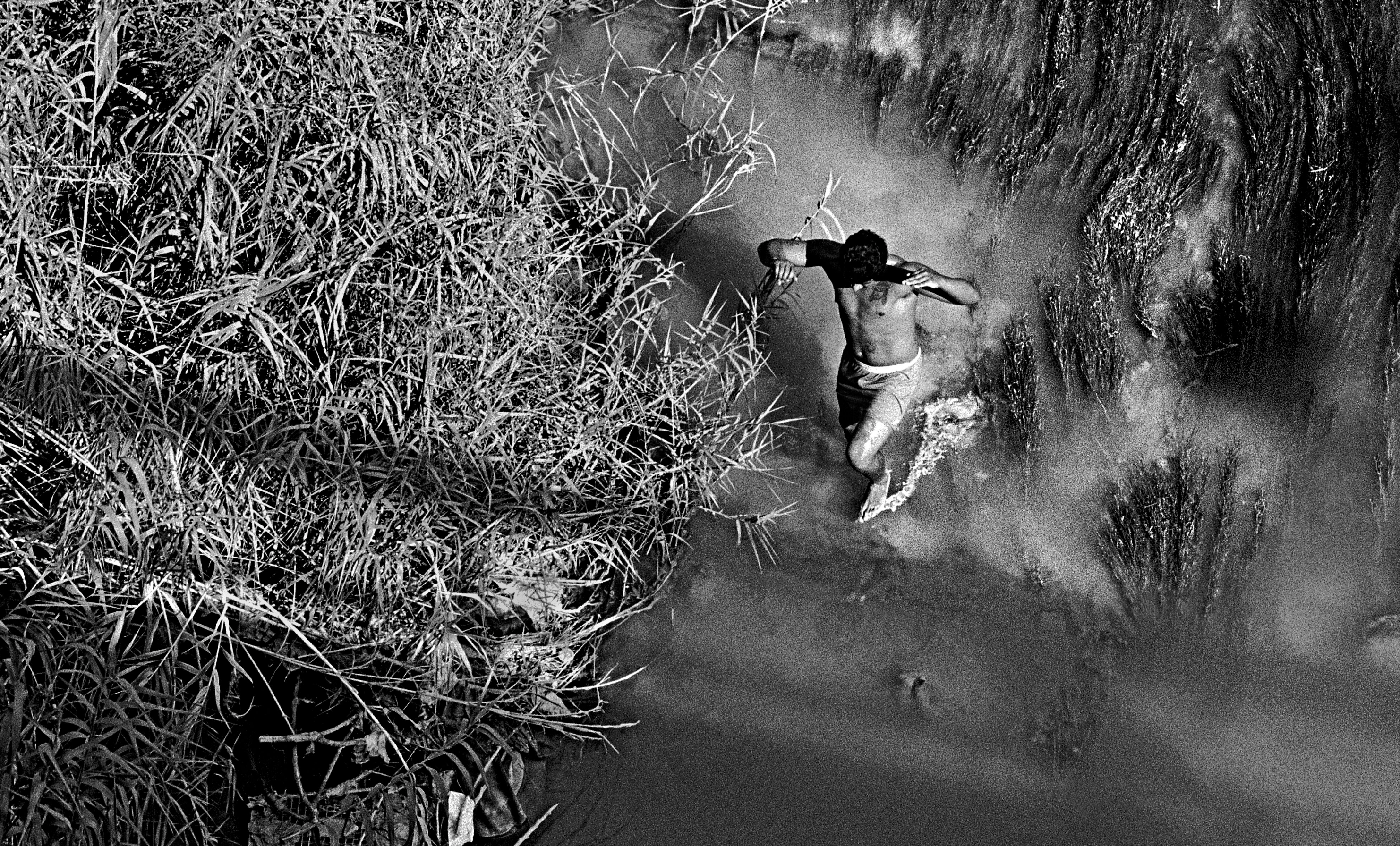 Man Crossing Rio Grande