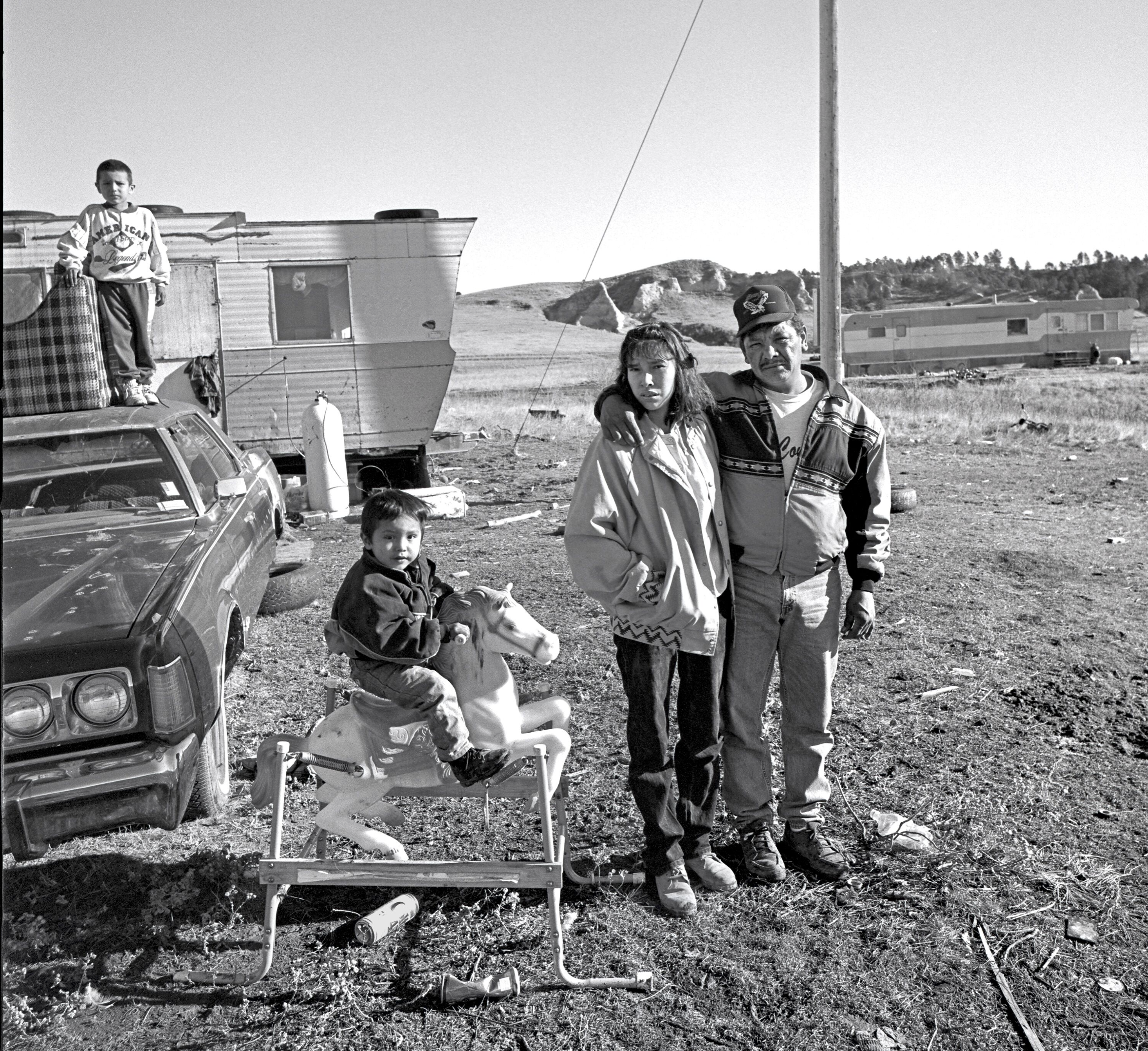 Oglala Sioux Family, The Pine Ridge Indian Reservation, South Dakota, 1996