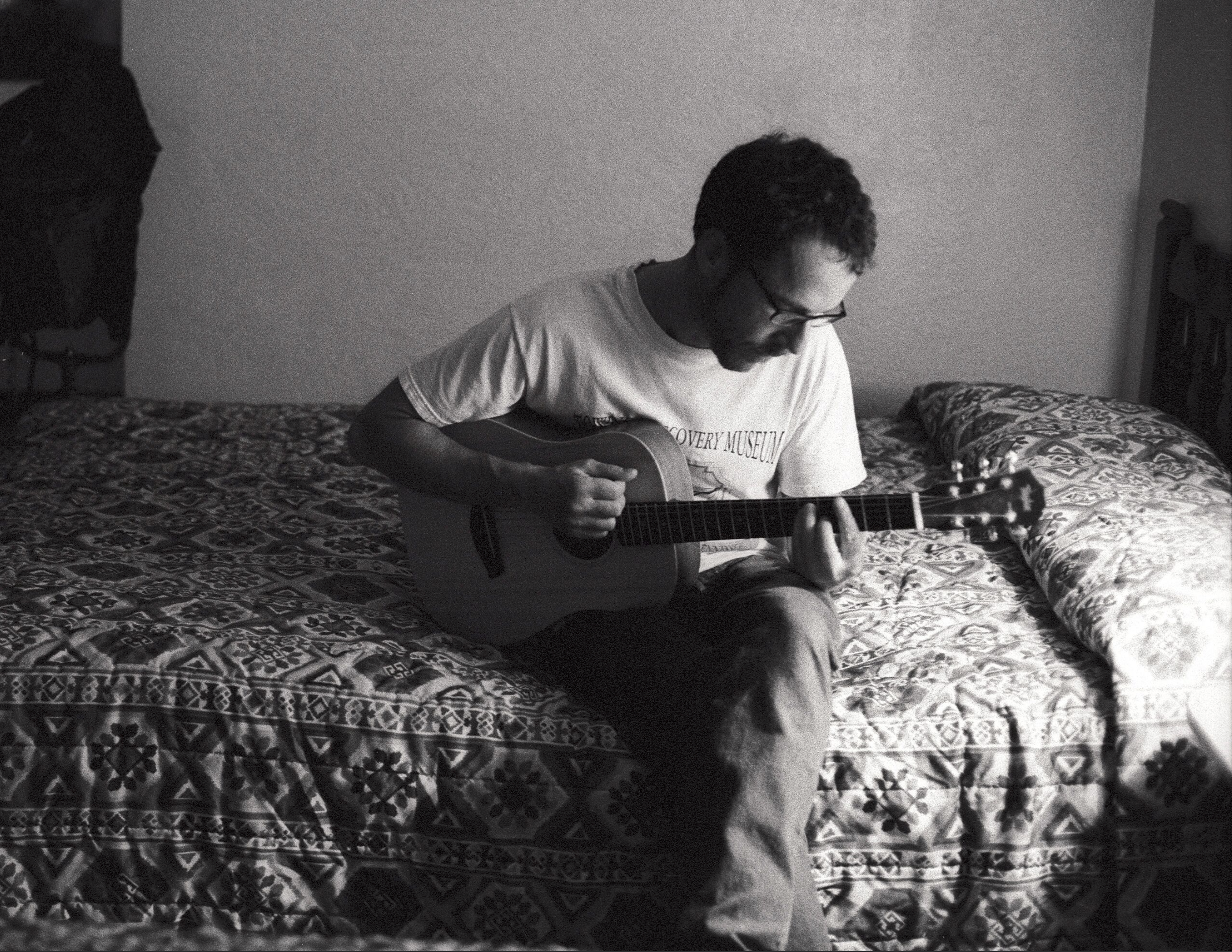 Ethan Coen during a break in filming, motel room Albuquerque, New Mexico, 2006
