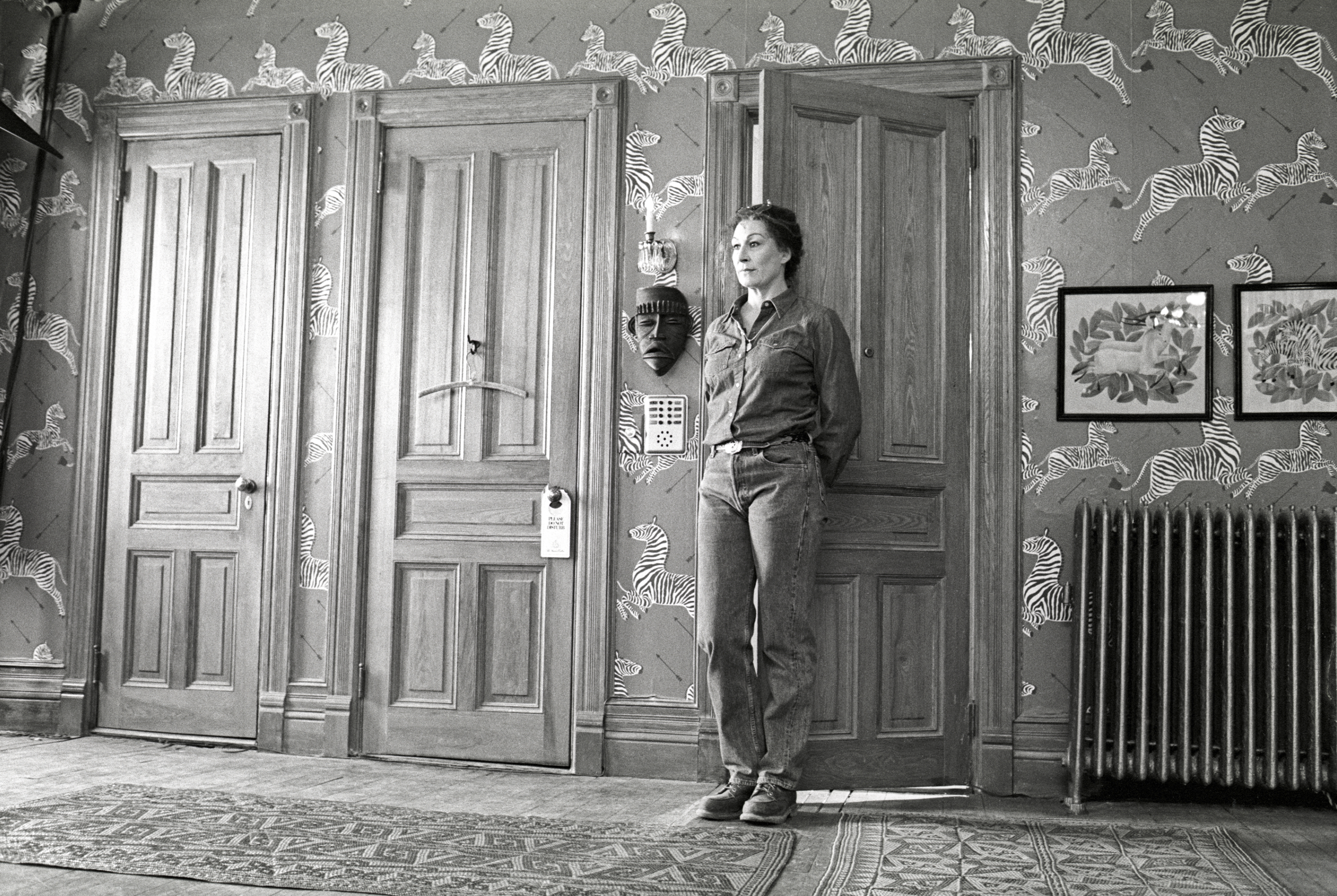Anjelica Huston, Set of The Royal Tenenbaums, New York, New York, 2001